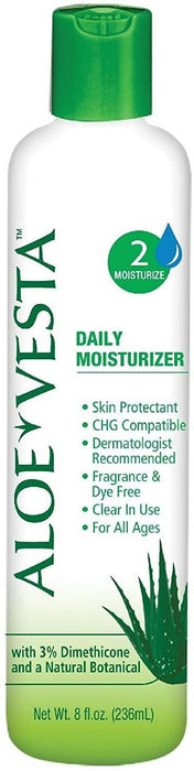 Aloe Vesta Daily Moisturizer - 2 Oz, 4Oz, 8 Oz Lotion & Moisturizer Set2save 8 Oz bottle 