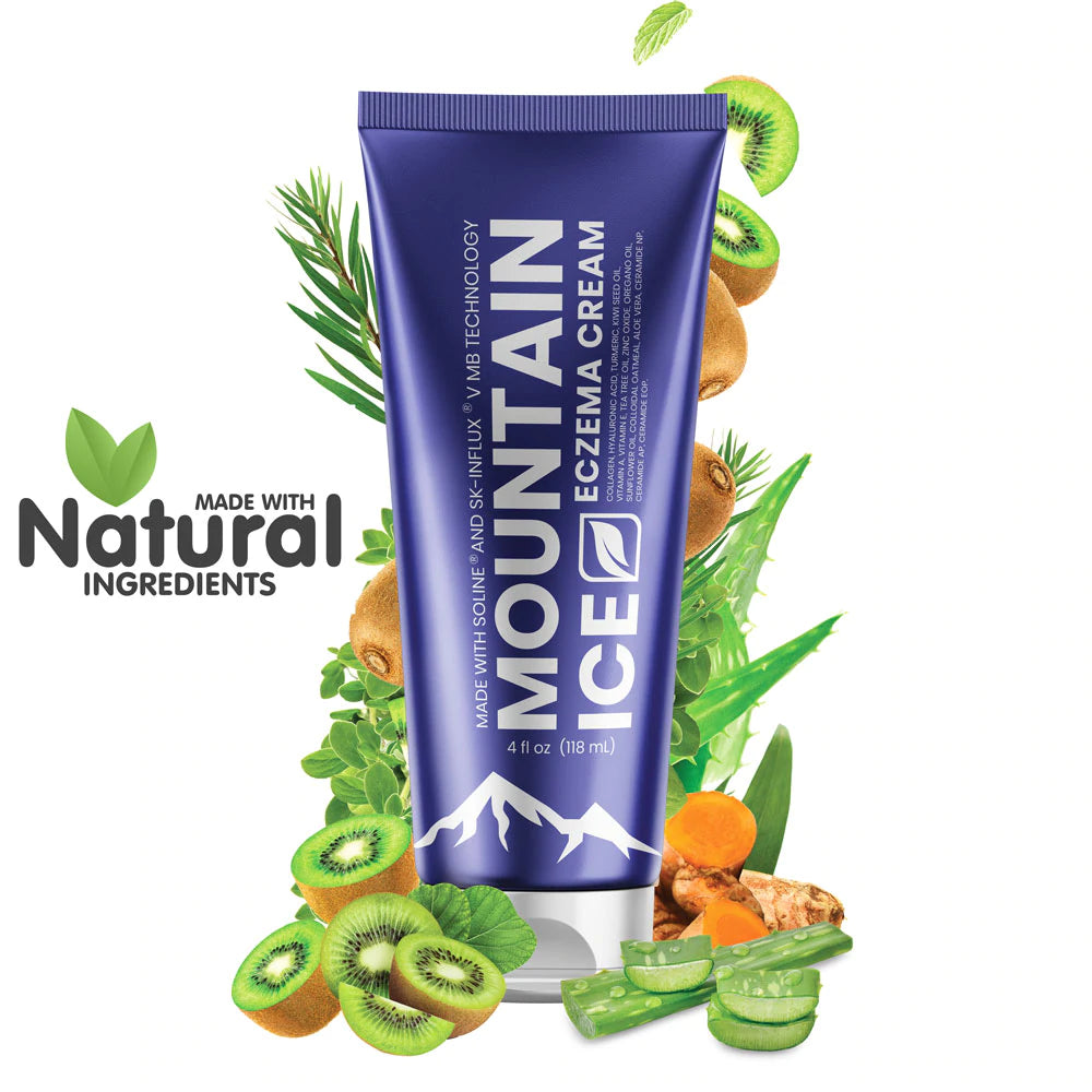 Mountain Ice Eczema and Psoriasis Cream, Made with Natural Ingredients (Repair Dry and Damaged Skin) Skin Care Set2save
