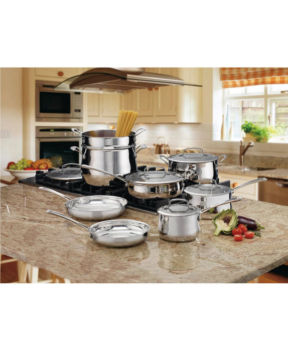 Contour Stainless Steel 13-Pc. Cookware Set Kitchen Appliances Set2save 