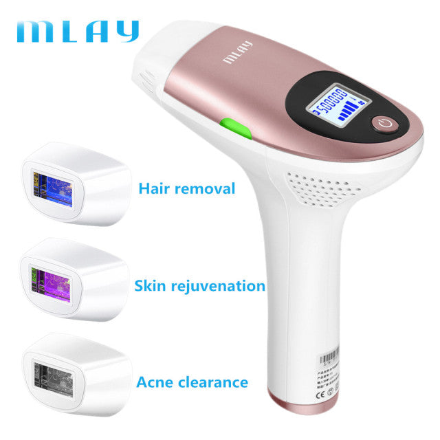 Laser Hair Removal MLAY T3 - Full Body Hair Removal Device Skin Care Set2save China device and 3 lamp US Plug