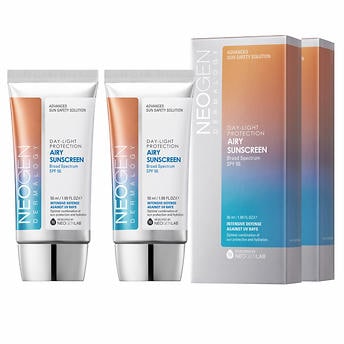 Neogen Dermalogy Day-light Protection Airy Sunscreen SPF 50, 1.65 fl oz, (Pack 2) Skin Care Set2save 