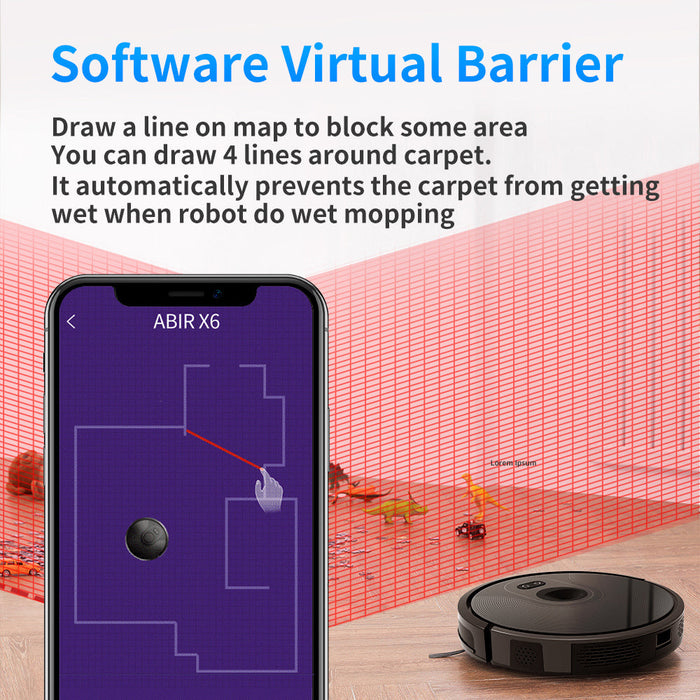 Robot Vacuum Cleaner ABIR X6 Visual Navigation Gadgets Set2save 