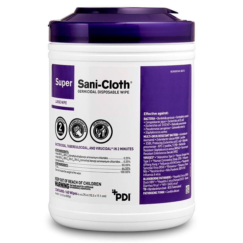 Super Sani Cloth Germicidal Disposable Wipes - Large & Extra Large (available) Hand Sanitizers & Wipes Set2save 